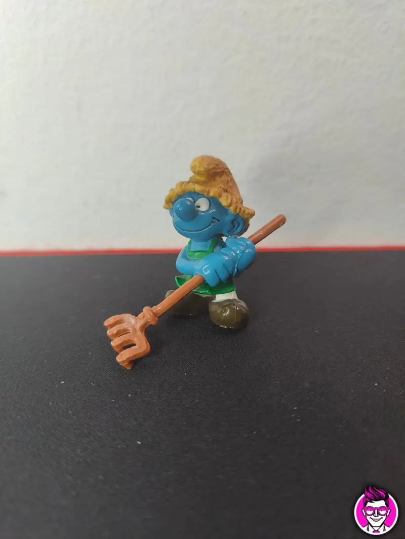 Puffo Giardiniere - Schleich Peyo 1982 Hong Kong Puffi Smurfs - Vista 1
