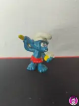 Miniatura 1 per Puffo Sauna - Schleich Peyo 1979 Hong Kong Puffi Smurfs