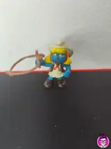 Miniatura 1 per Puffetta CowGirl - Schleich Peyo 1981 Hong Kong Puffi Smurfs
