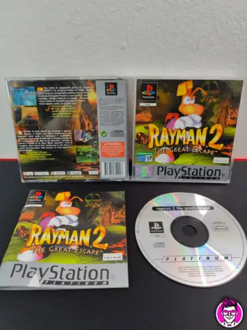 Reperto originale Rayman 2 The Great Escape Platinum - PlayStation 1 PS1 - PAL Multilingua - Condizioni USATO TESTATO 100% CIB