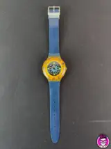 Miniatura 1 per Swatch Scuba Sea Grapes SDK105 Orologio Quarzo Watch Swiss Made Vintage Funzionante