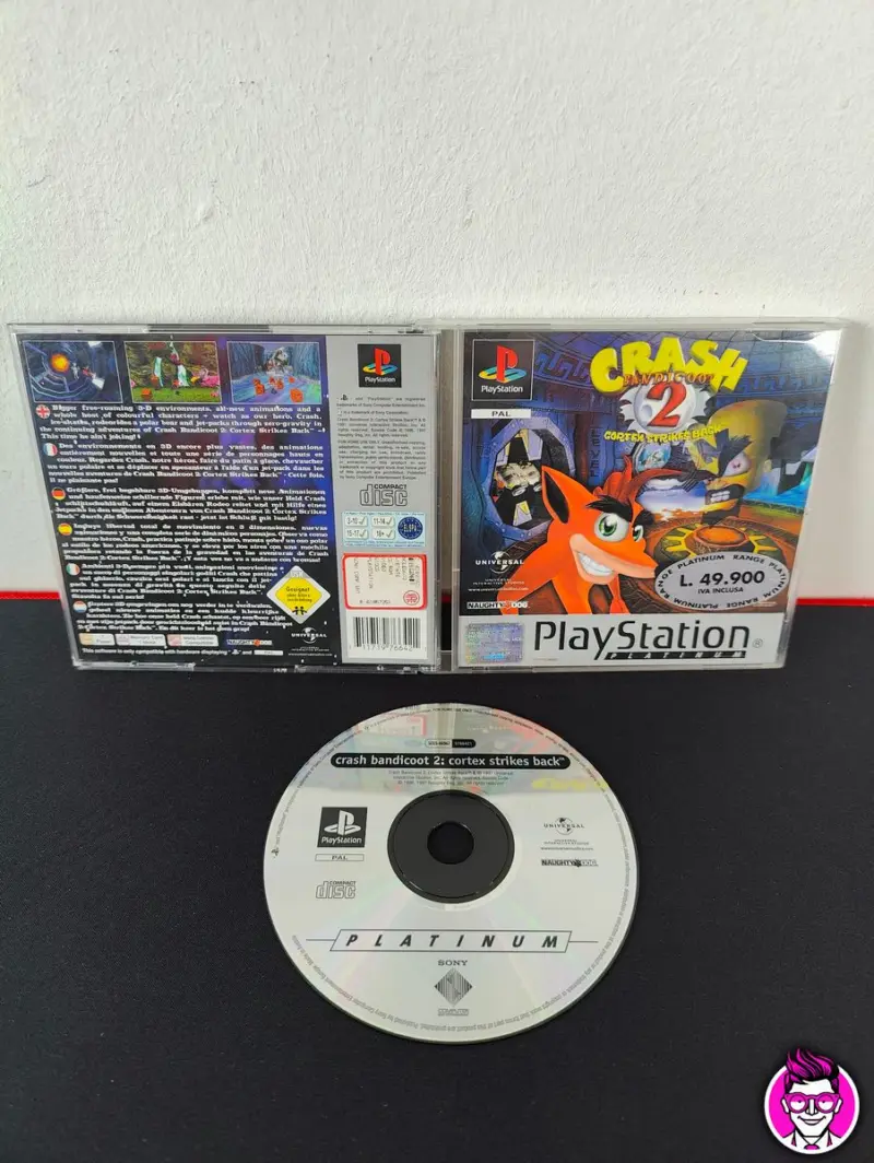 Crash Bandicoot 2: Cortex Strikes Back Platinum - PlayStation 1 PS1 - PAL Multilingua - Vista 1