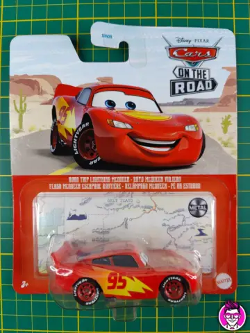 Reperto originale Road Trip Lightining McQueen - Cars on the Road - Mattel Disney Pixar Auto - Condizioni NUOVO / SIGILLATO CIB
