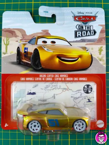 Reperto originale Racing Center Cruz Ramirez - Cars on the Road - Mattel Disney Pixar Auto - Condizioni NUOVO / SIGILLATO CIB