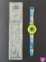 Miniatura 1 per Swatch Scuba SDJ100 1992 Orologio Quarzo Watch Swiss Made Vintage Funzionante