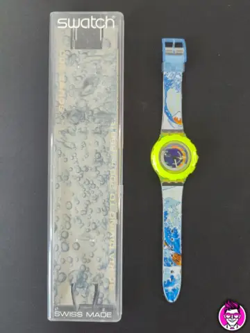 Reperto originale Swatch Scuba SDJ100 1992 Orologio Quarzo Watch Swiss Made Vintage Funzionante (1992) - Condizioni USATO CIB