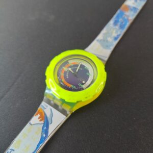 Miniatura 6 per Swatch Scuba SDJ100 1992 Orologio Quarzo Watch Swiss Made Vintage Funzionante
