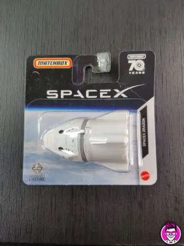 Reperto originale SpaceX Dragon - Matchbox Mattel Special Edition 70° Years - 1/64 Diecast Space - Condizioni NUOVO / SIGILLATO CIB
