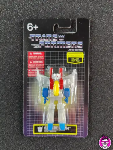 Reperto originale Starscream Transformers G1 - Serie Mini Figure 6 cm - Autobot Robot Decepticon Hasbro - Condizioni NUOVO / SIGILLATO CIB