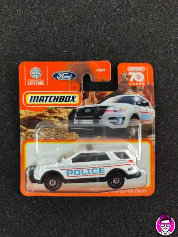 Reperto originale Ford Police Interceptor 26/100 - Matchbox Mattel Special Edition 70° Years - 1/64 Diecast Cars Auto - Condizioni NUOVO / SIGILLATO CIB