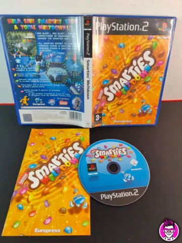 Reperto originale Smarties Meltdown - PlayStation 2 PS2 - PAL EN Completo - Condizioni USATO TESTATO 100% CIB