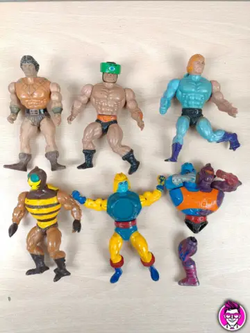 Reperto originale Lotto 6pz - Masters of the Universe MOTU 1984 Action Figure (1984) - Condizioni USATO CIB