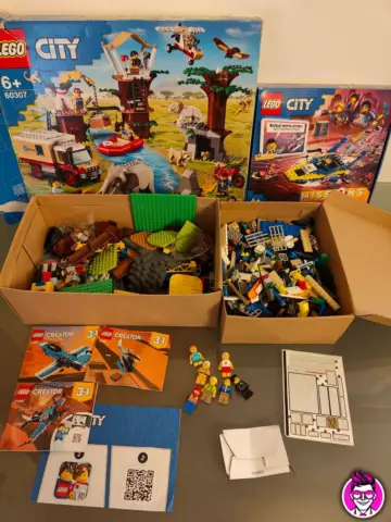 Reperto originale LEGO 60307 - 60355 City + Mattoncini Vari - Lotto Non Completo - Condizioni USATO CIB