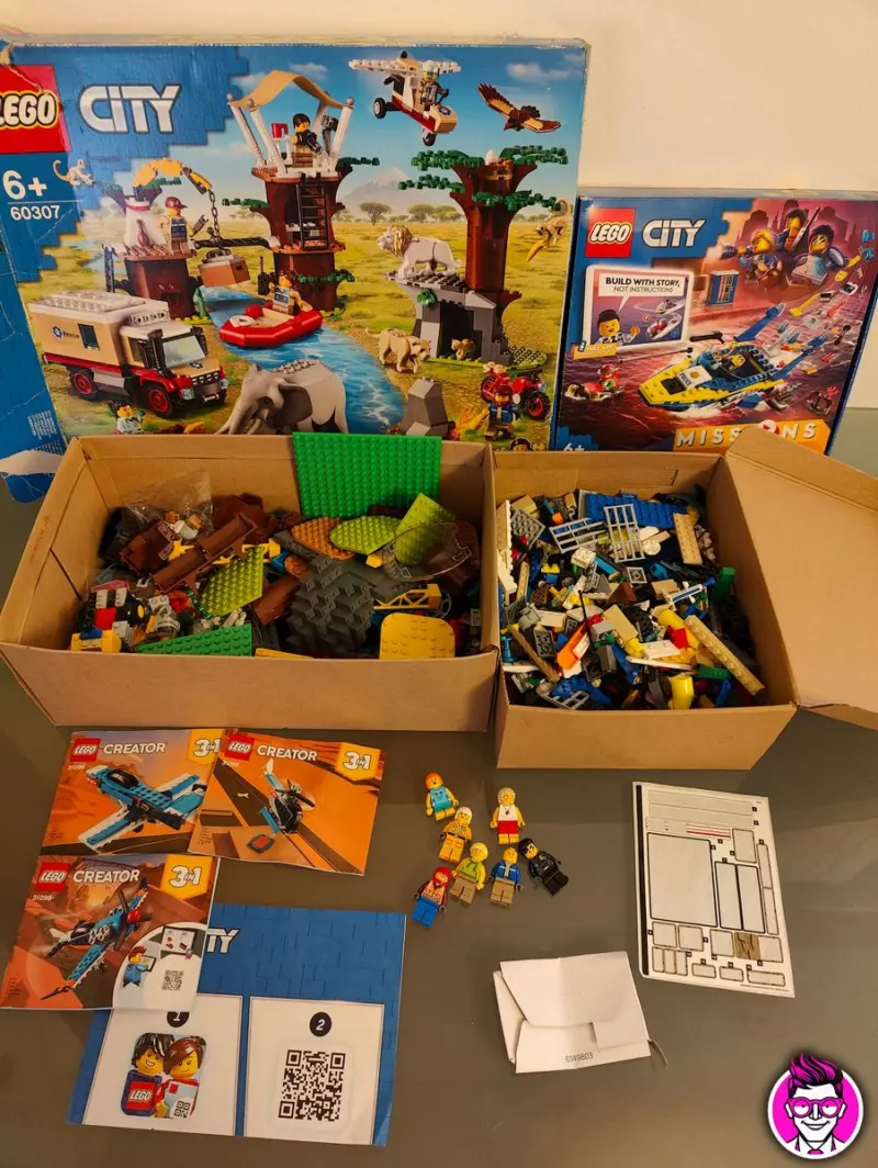 LEGO 60307 - 60355 City + Mattoncini Vari - Lotto Non Completo - Vista 1