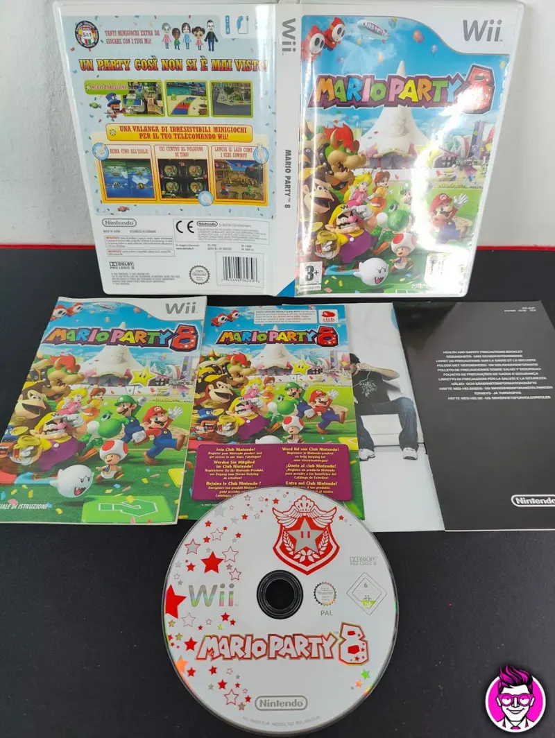 Marioparty 8 - Nintendo Wii - PAL ITA Completo CD Specchio - Vista 1