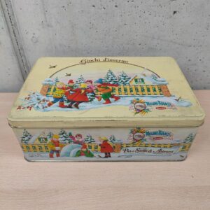 Miniatura 2 per Giochi d'Inverno Scatola in Latta - Biscottiera 1991 Mulino Bianco Barilla
