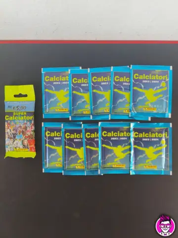 Reperto originale Lotto Calciatori Panini 2023 - 2024 N°10 Bustine + Speciale (2023) - Condizioni NUOVO / SIGILLATO CIB