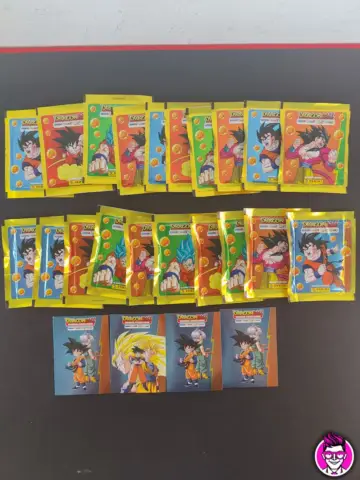 Reperto originale Lotto DragonBall - Panini - N°10 Bustine + 4 Carte Speciali - Condizioni NUOVO / SIGILLATO CIB