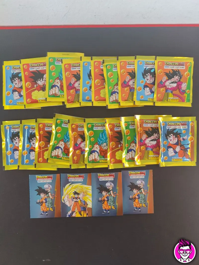 Lotto DragonBall - Panini - N°10 Bustine + 4 Carte Speciali - Vista 1