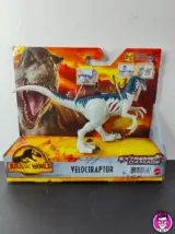 Miniatura 1 per Velociraptor - Jurassic World Extreme Damage - 18cm Mattel Nuovo