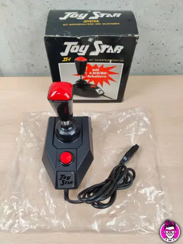 Reperto originale Joy Star Joystick Retrò - Joypad Controller 9 Pin - Commodore Amiga Atari Amstrad - Condizioni USATO TESTATO 100% CIB