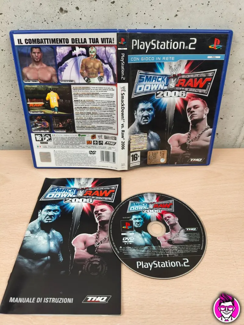Smack Down vs Raw 2006 - PlayStation 2 PS2 - PAL ITA Completo - Vista 1