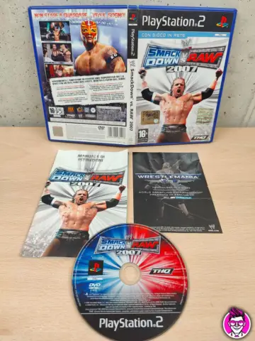 Reperto originale Smack Down vs Raw 2007 - PlayStation 2 PS2 - PAL ITA Completo (2007) - Condizioni USATO TESTATO 100% CIB