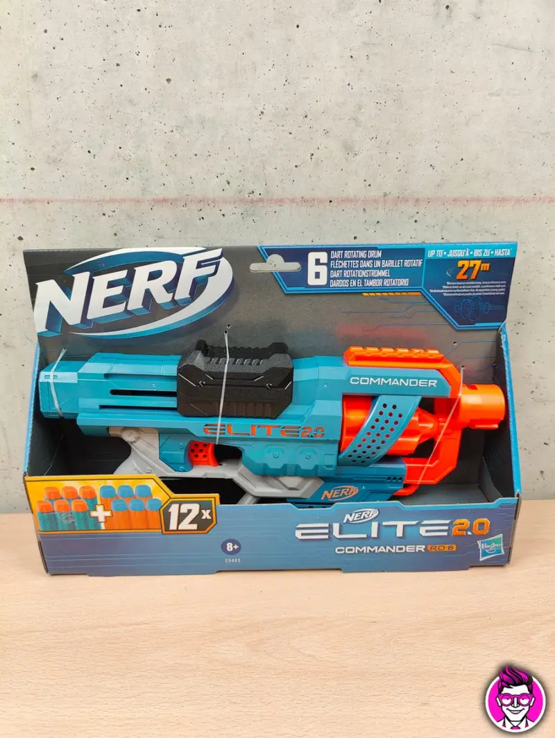Nerf Elite 2.0 Commander RD-6 - Blaster a Dardi Tamburo Rotante 12 Dardi - Vista 1