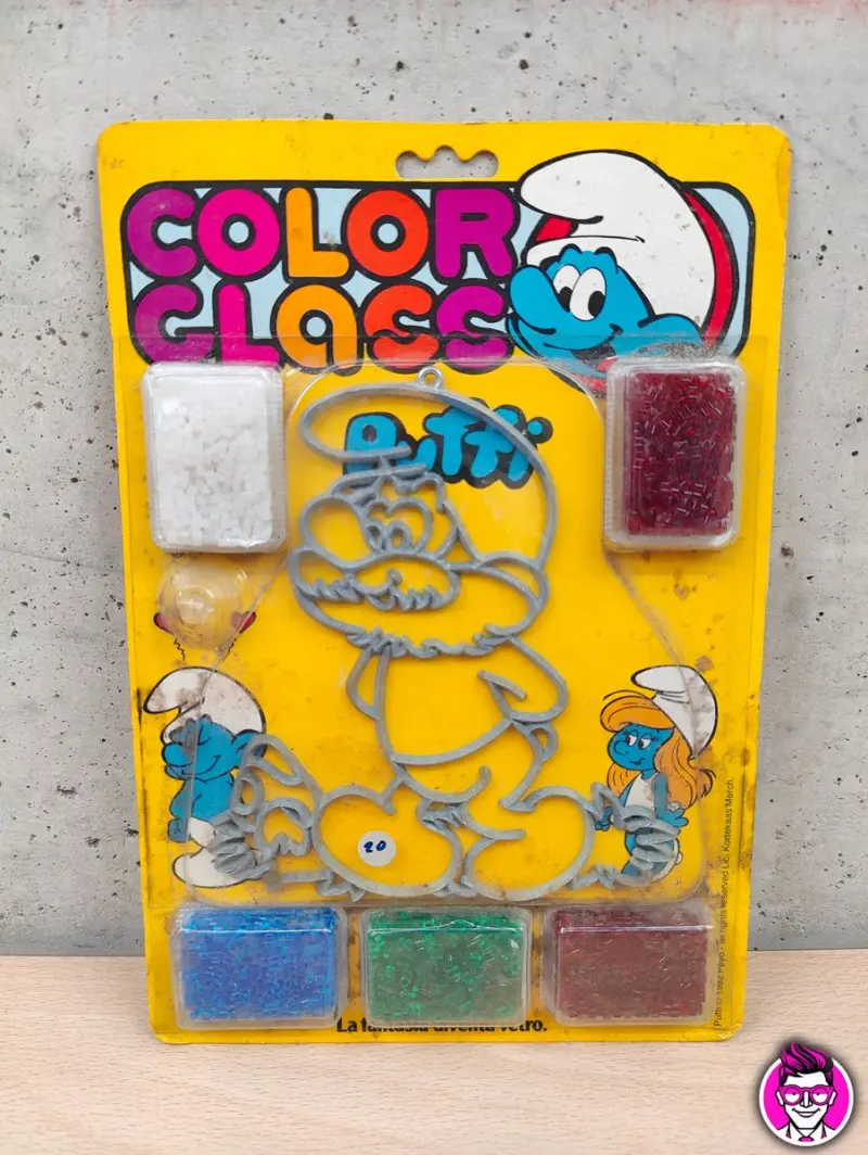 Color Glass Puffi - Gioco la Fantasia Diventa Vetro Peyo 1982 Smurfs #02 - Vista 1