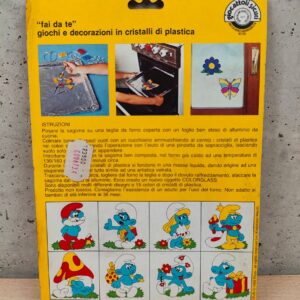 Miniatura 2 per Color Glass Puffi - Gioco la Fantasia Diventa Vetro Peyo 1982 Smurfs #02