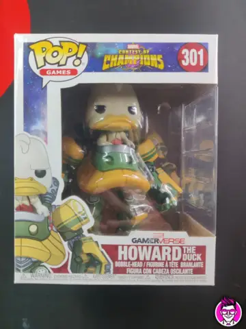 Reperto originale Howard The Duck 301 Funko Pop! - Marvel Contest of Champions Action Figure - Condizioni USATO CIB