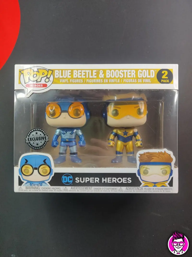 Blue Beetle & Booster Gold Funko Pop! - DC Super Heroes Action Figure - Vista 1