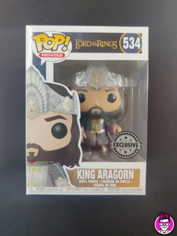 Reperto originale King Aragorn 534 Funko Pop! - The Lord of the Rings Action Figure - Condizioni USATO CIB