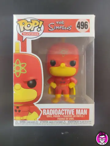 Reperto originale Radioactive Man 496 Funko Pop! - The Simpsons Action Figure - Condizioni USATO CIB