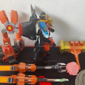 Miniatura 7 per Super Robot Chogokin King of Braves GaoGaiGar + 3 Set Extra - Bandai Robot Action Figure