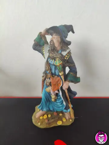 Reperto originale Lakes Wizard Land of the Dragons K037 - UK Tudor Mint Statua Resina Action Figure - Condizioni USATO CIB