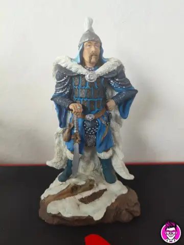 Reperto originale Ice Sorcerer Land of the Dragons K010 - UK Tudor Mint Statua Resina Action Figure - Condizioni USATO CIB
