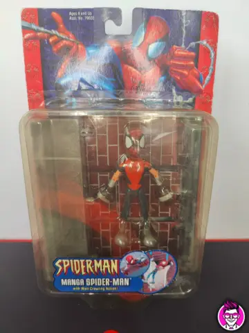 Reperto originale Spiderman Manga Wall Crawling - Toy Biz Action Figure - Condizioni NUOVO / SIGILLATO CIB