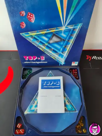 Reperto originale Top 3 Oltre il Backgammon - Editrice Giochi Vintage Completo - Condizioni USATO CIB