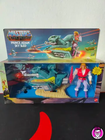 Reperto originale Prince Adam Sky Sled Masters of the Universe MOTU - Mattel Action Figure - Condizioni NUOVO / SIGILLATO CIB