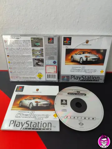 Reperto originale Porsche Challenge - PlayStation PS1 - PAL Completo Platinum - Condizioni USATO TESTATO 100% CIB