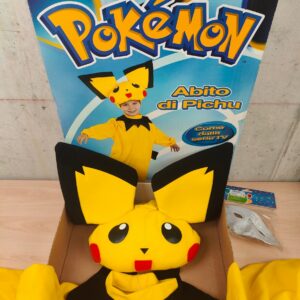 Miniatura 2 per Pokemon Pichi Costume Carnevale Halloween Pikachu 2001 Nintendo TG.3 110 cm