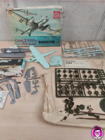 Reperto originale Aereo Modellismo e Lotto Misto - Airfix Supermodel Alcione Bideriva - Condizioni USATO CIB