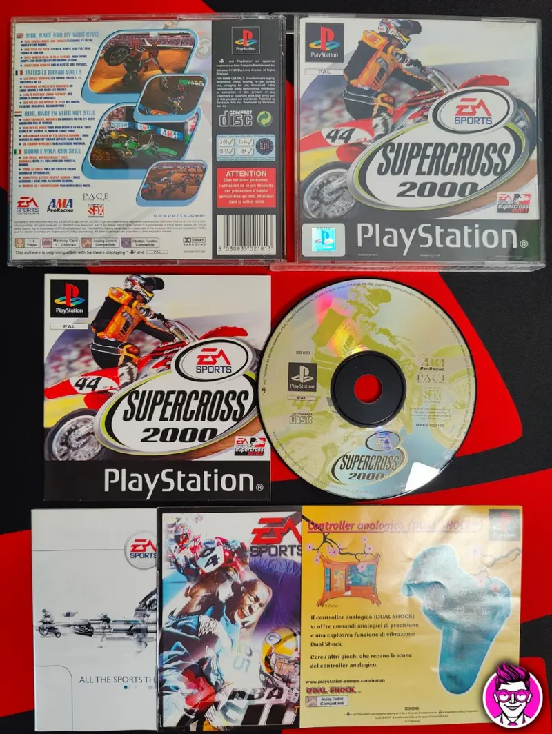 Supercross 2000 - PlayStation 1 PS1 - PAL ITA Completo - Vista 1