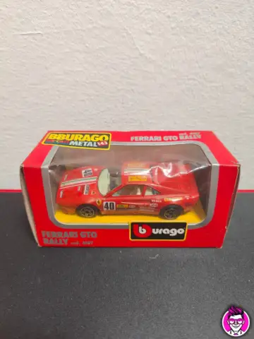 Reperto originale Ferrari GTO Rally - Burago 1/43 4107 Modellino Diecast - Condizioni NUOVO / SIGILLATO CIB