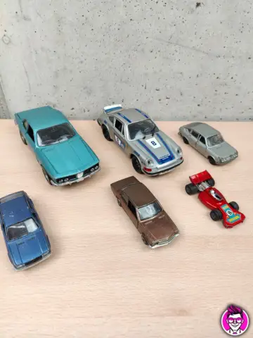 Reperto originale Auto Polistil Mebetoys Matchbox Burago - 6pz Diecast - Condizioni USATO CIB