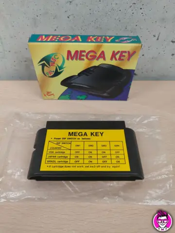 Reperto originale Mega Key Adaptor PAL NTSC - SEGA Megadrive Mega Drive - Condizioni USATO TESTATO 100% CIB