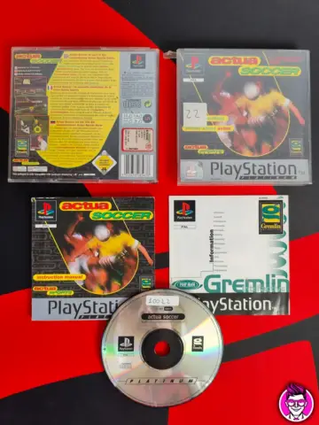Reperto originale Actua Soccer Platinum - PlayStation 1 PS1 - PAL ITA - Condizioni USATO TESTATO 100% CIB