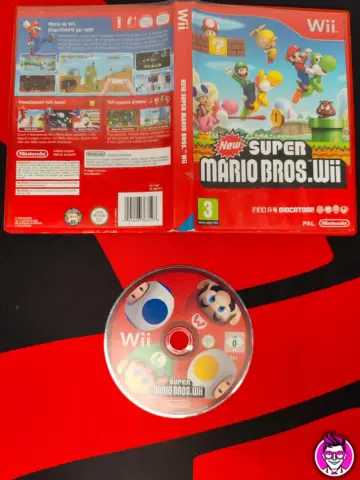 Reperto originale New Super Mario Bross Wii - Nintendo Wii - PAL ITA #05 - Condizioni USATO TESTATO 100% CIB