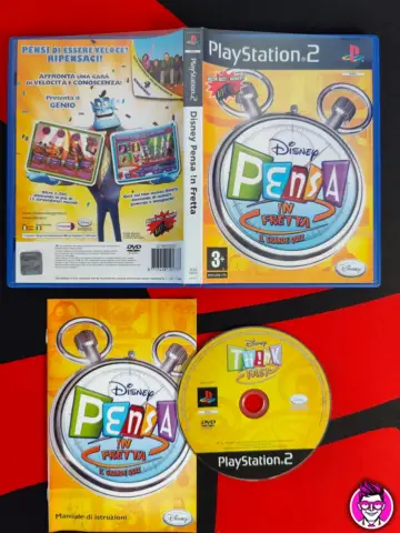 Reperto originale Disney Pensa in Fretta - PlayStation 2 PS2 - PAL ITA - Condizioni USATO TESTATO 100% CIB